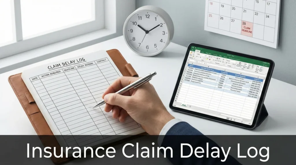 Insurance Claim Delay Log