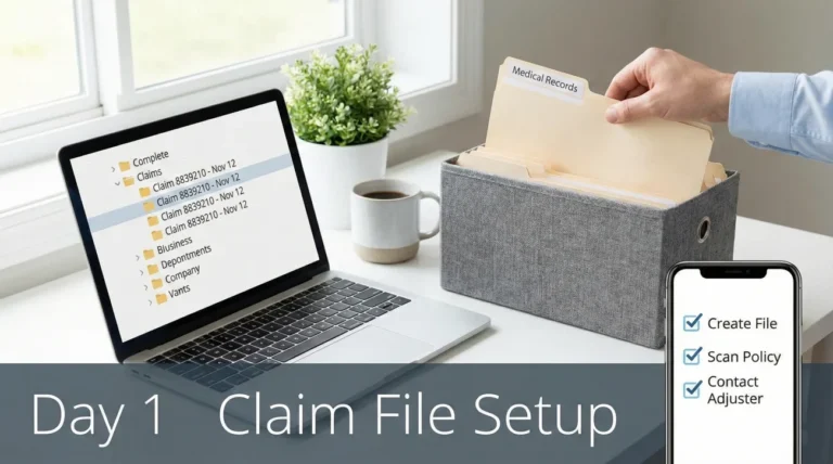 Insurance Claim File Setup: Organizing Your “Day 1” Folder