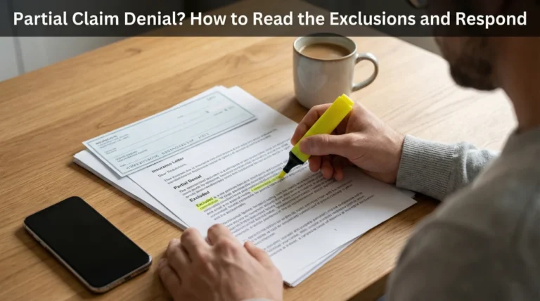 Partial Claim Denial? How to Read the Exclusions and Respond
