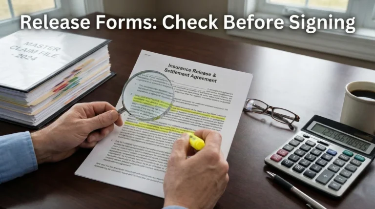 Insurance Release Forms: Checklist Before You Sign Away Your Rights