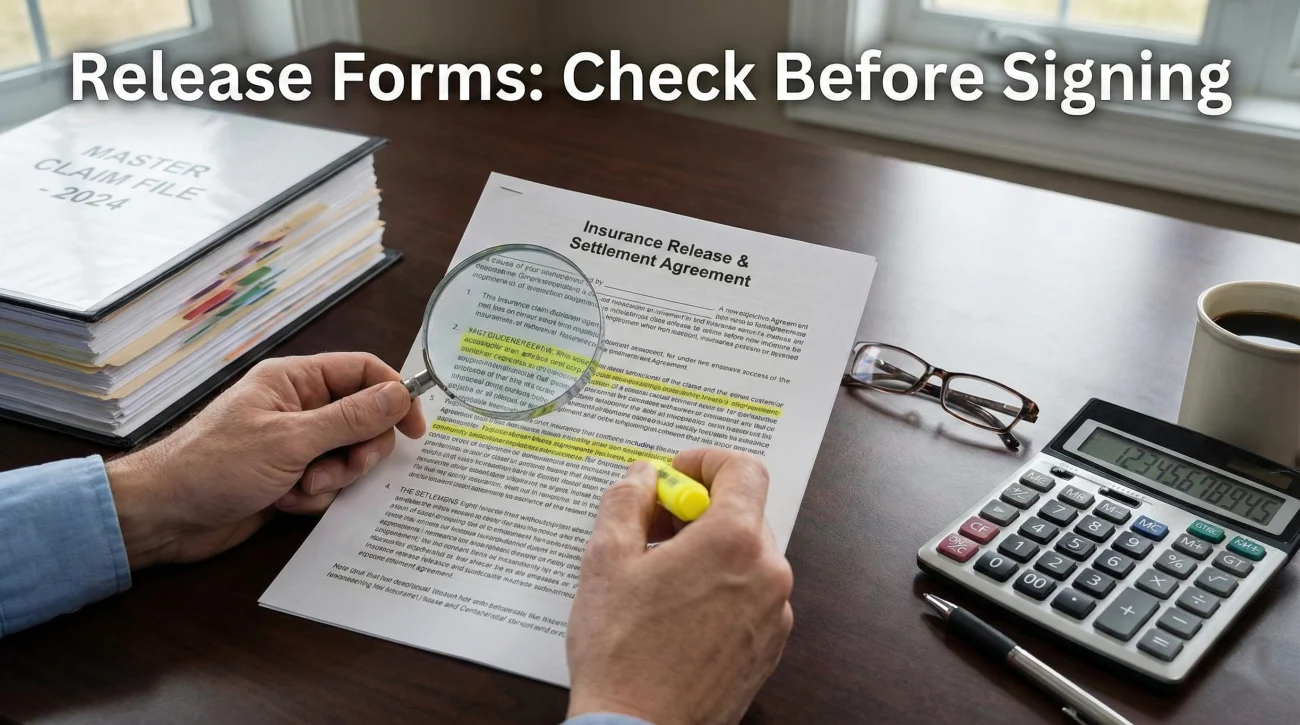 Insurance Claim Release Form