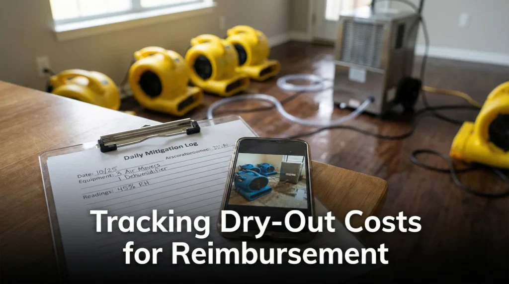 Mitigation Receipts And Logs Insurance Claim