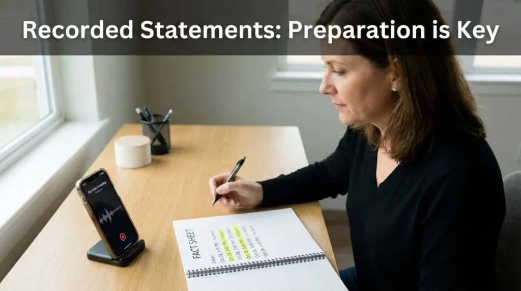 Recorded Statement Insurance Claim