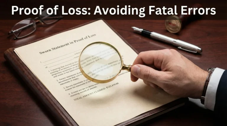 Sworn Statement in Proof of Loss: A Guide to Avoiding Errors