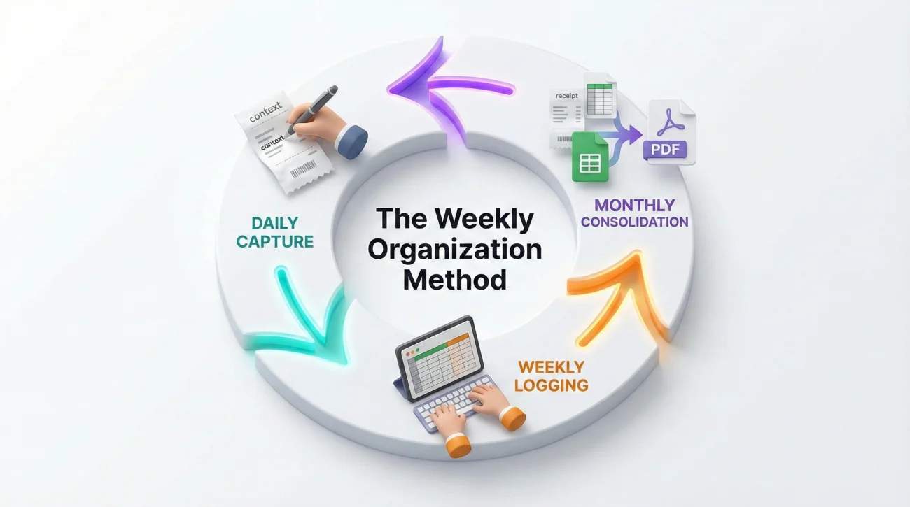 Weekly Ale Receipt Organization Process