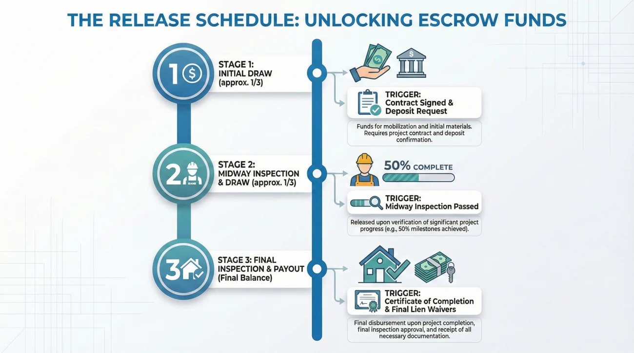 Escrow Funds Disbursement And Inspection Milestones
