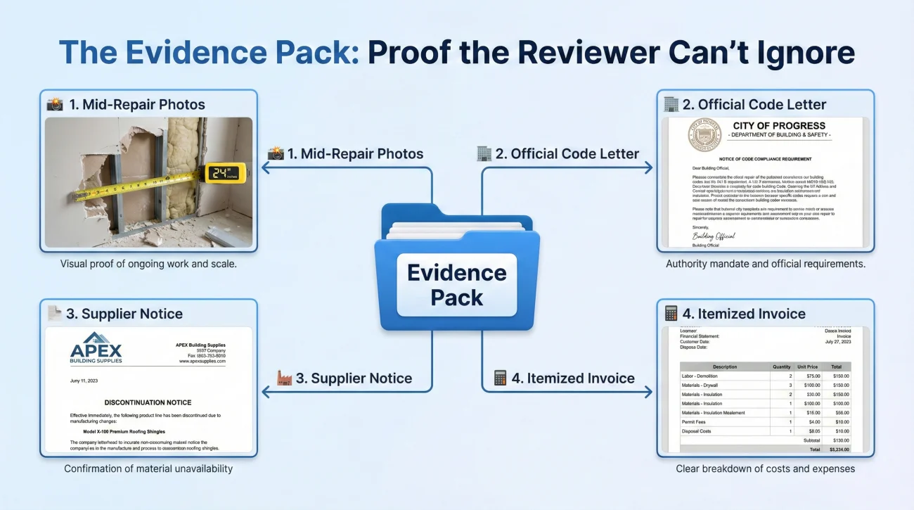 Insurance Claim Evidence Pack Components