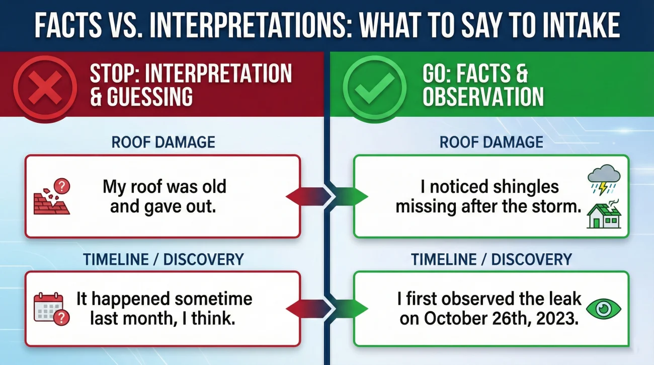 Insurance Communication Comparison Facts Vs Interpretation