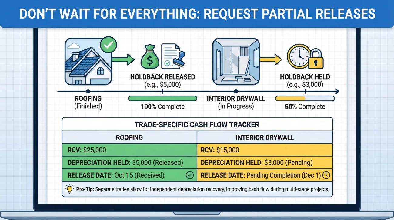 Partial Payout Strategy For Multi Trade Insurance Projects