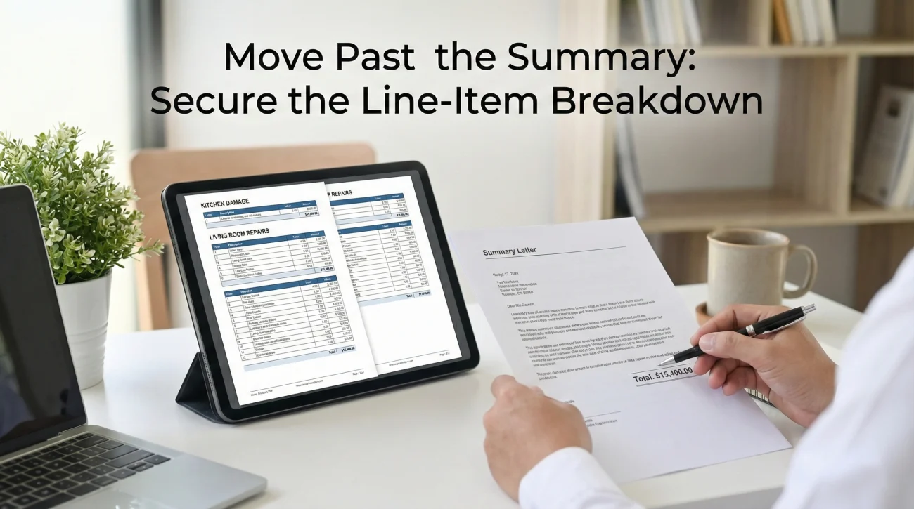 Requesting An Itemized Estimate