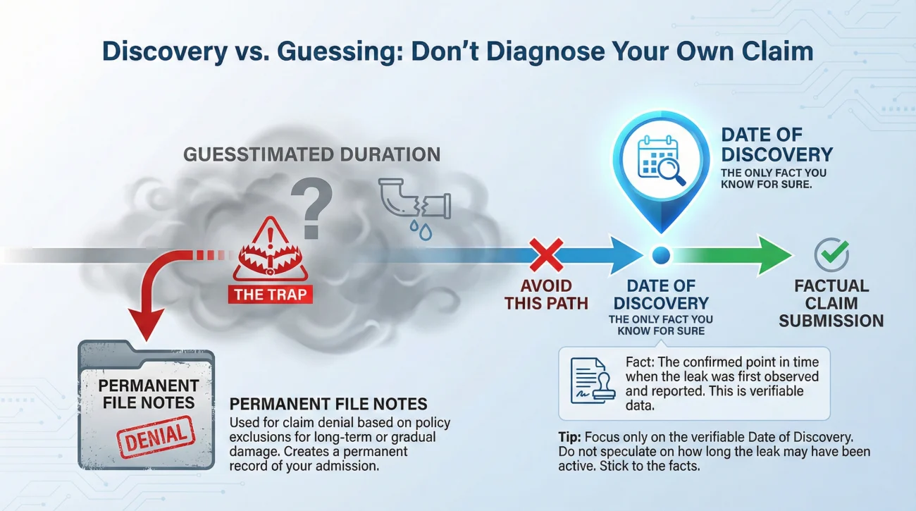 Separating Discovery Date From Speculative Loss Date