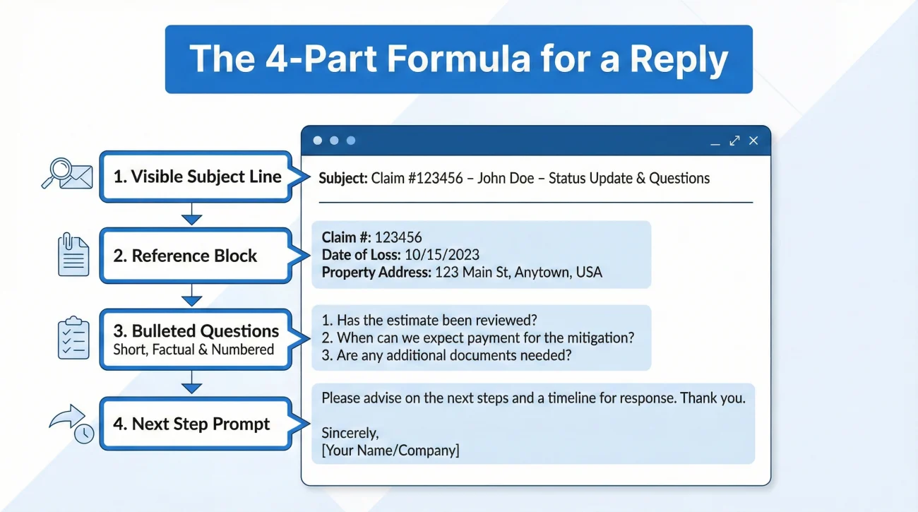 Structure Of An Effective Insurance Claim Status Email