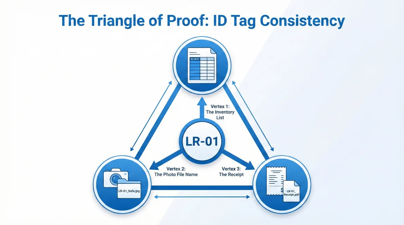 Three Point Evidence Connection Triangle