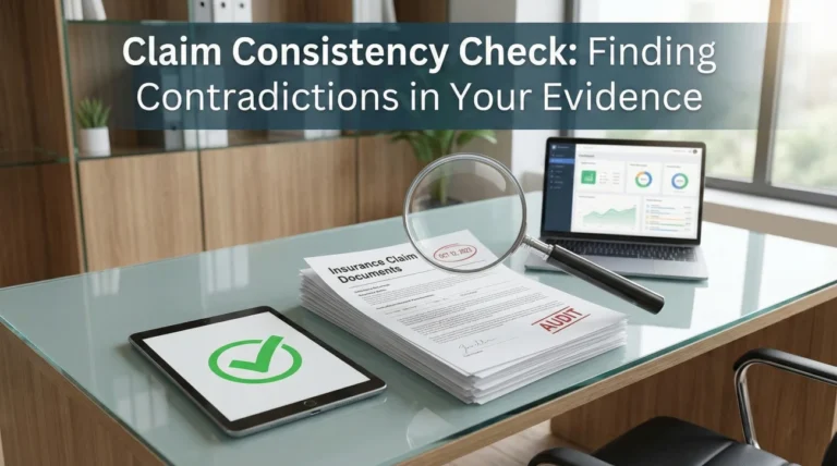 Claim Consistency Check: Finding Contradictions in Your Evidence