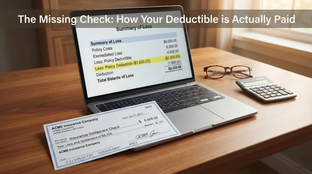 Deductible Applied To Insurance Claim