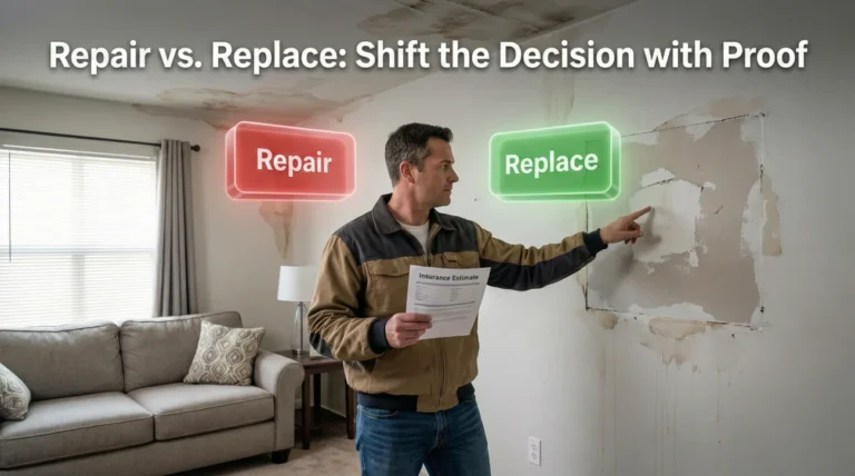Repair vs. Replace: How to Argue for Replacement in Insurance Claims