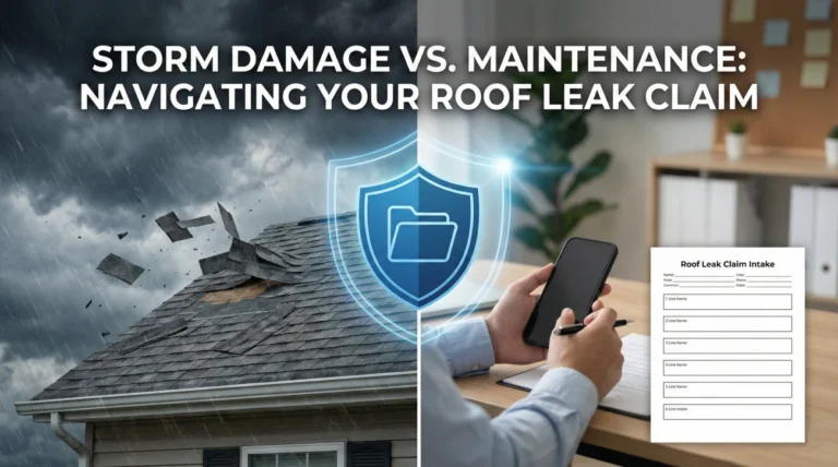 Roof Leak Insurance Claims: Storm Damage vs. Maintenance