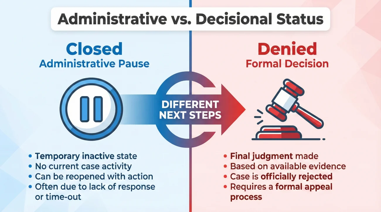 Administrative Status Vs Formal Claim Decision