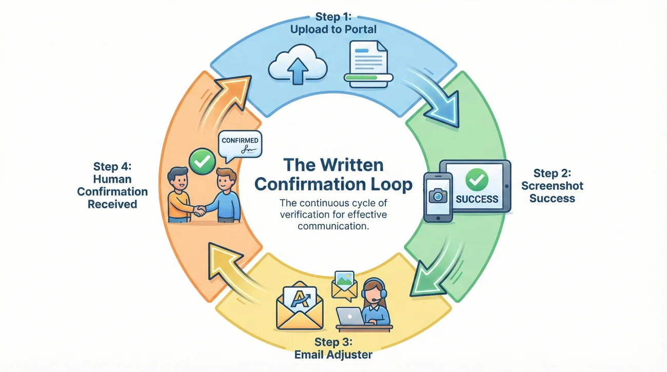 Claim Document Receipt Confirmation Loop