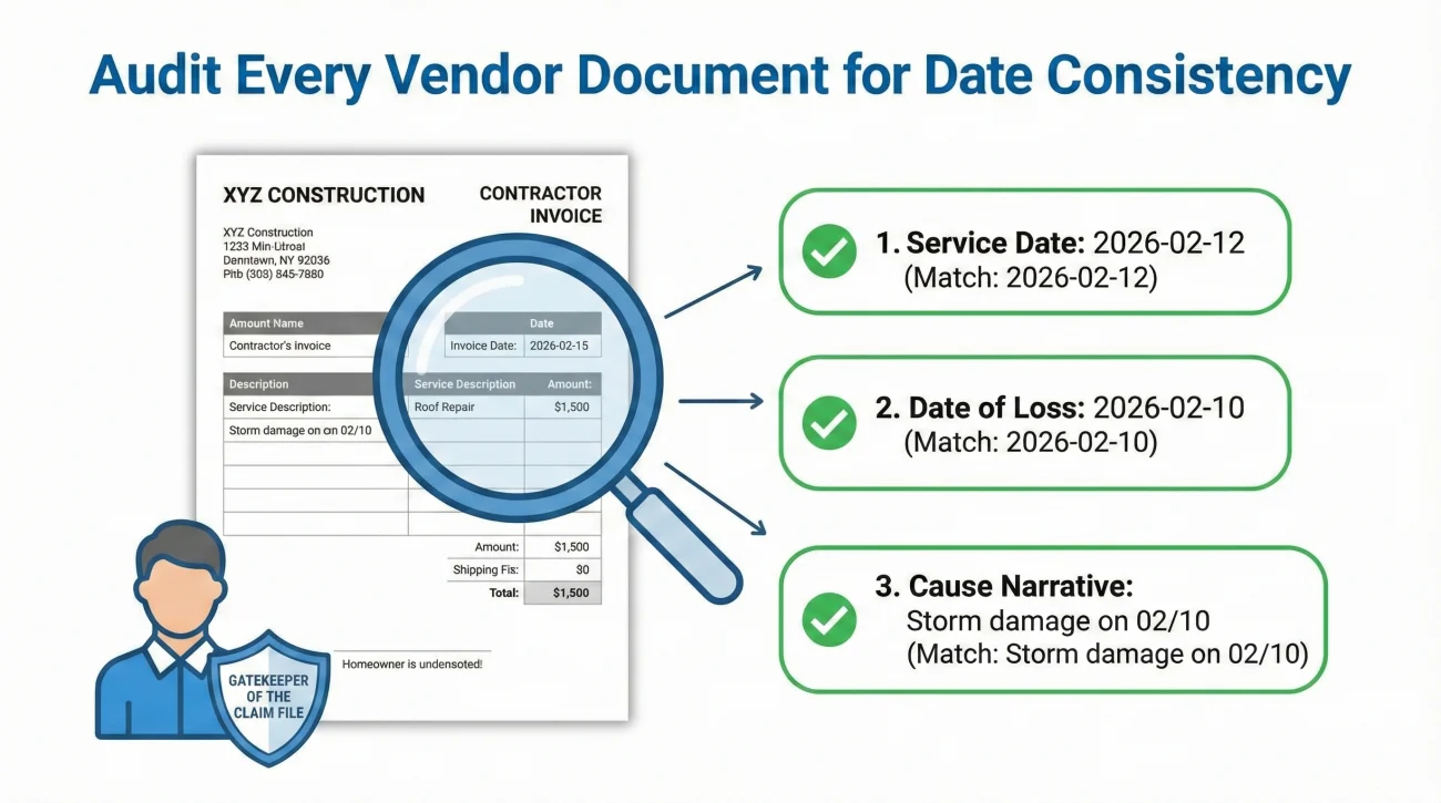 Contractor Invoice Date Audit Checklist