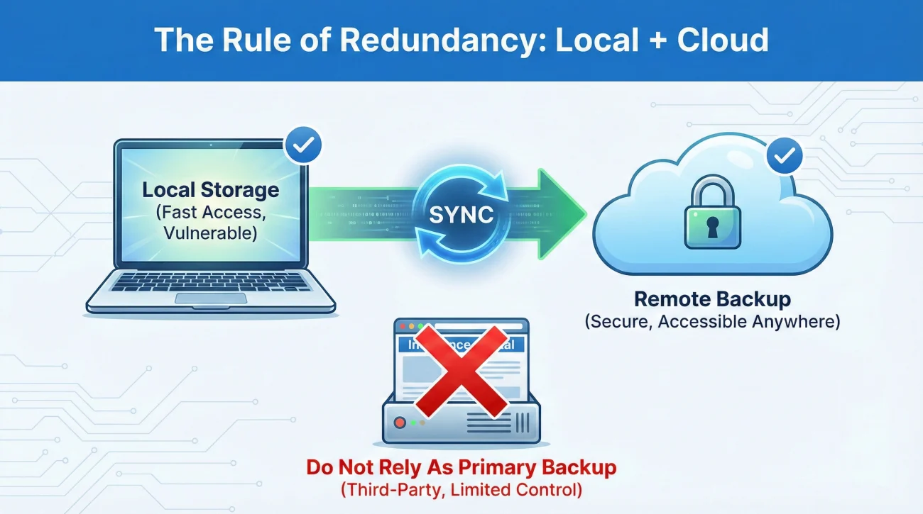 Local And Cloud Synchronization Backup Strategy
