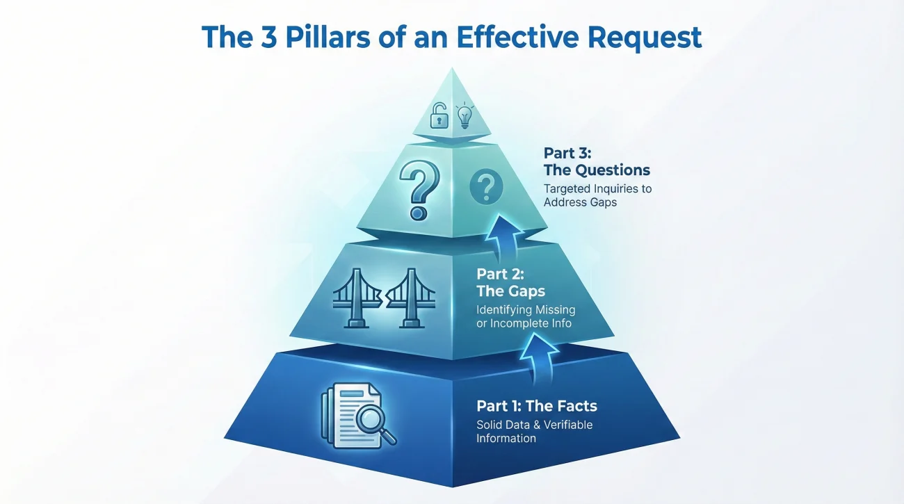 Three Part Reconsideration Request Structure