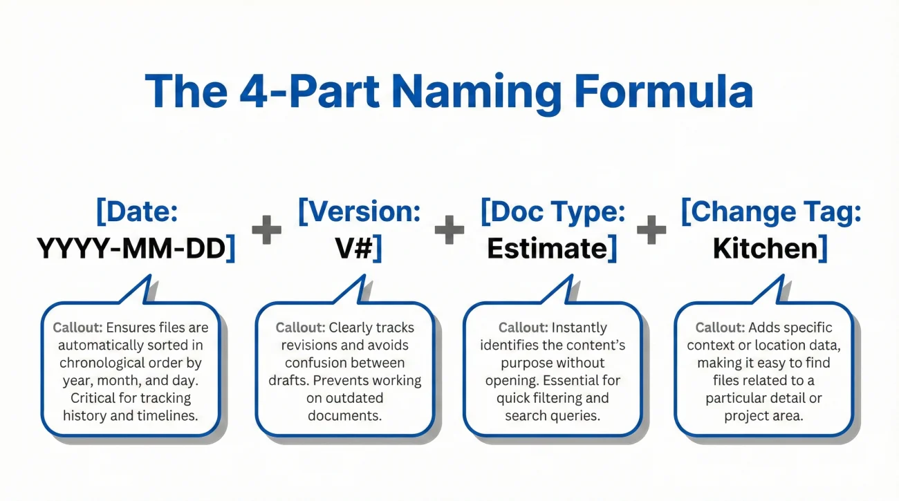 Unambiguous File Naming Formula For Claims