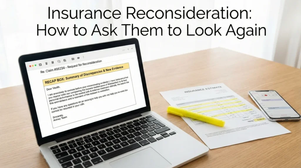 Request Reconsideration Insurance Claim