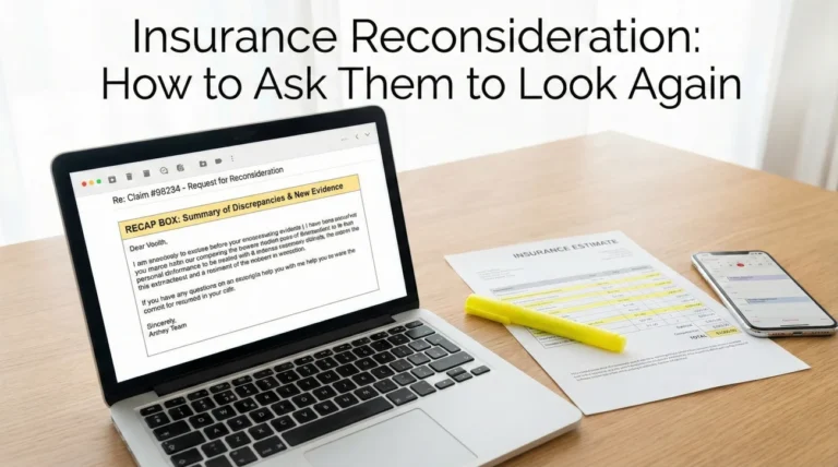 Insurance Reconsideration Request: How to Ask Them to Look Again